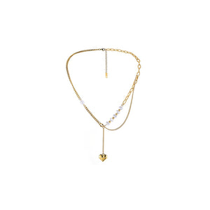 Heart Engraving Love Necklaces For Women Vintage Stainless Steel - Vico Rena