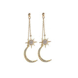 New Bohemian Retro Fashion Sun Moon  Exaggerated Long Pendant - Vico Rena