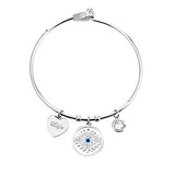 Shiny Jewellery Stainless Steel Women's Evil Eyes Bracelet