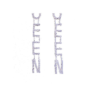 Unique Queen Rhinestone Earrings for Women Jewelry - Vico Rena