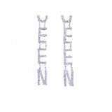 Shiny Jewellery Unique Queen Rhinestone Earrings for Women Jewelry Crystal