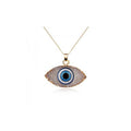 Simple Evil Eye Thin Pendant Women Jewelry Necklace - Vico Rena