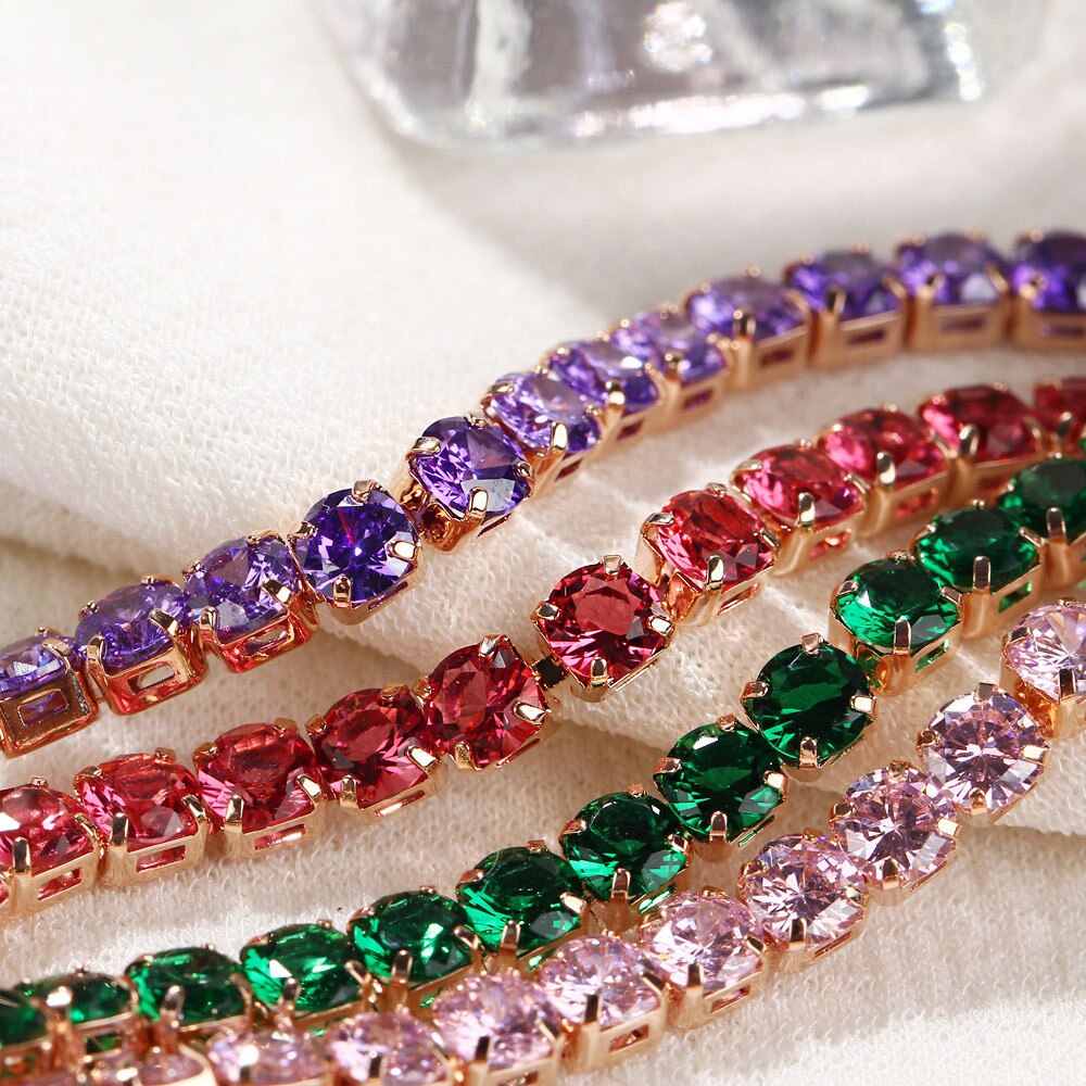 Shiny Jewellery New Fashion Crystal Tennis Women's Bracelets