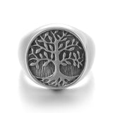 Tree Of Life Rings Gold Silver Color Hip hop Titanium Life Tree Ring - Vico Rena