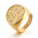 Tree Of Life Rings Gold Silver Color Hip hop Titanium Life Tree Ring - Vico Rena