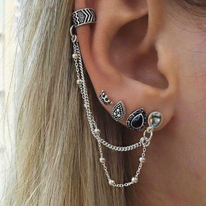 4PCS/Set Valentines Crown Chain Earring Bohemian - Vico Rena