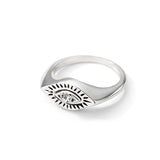 Indian Aesthetic Ring Women Stainless Steel Sun Face Punk Rings - Vico Rena