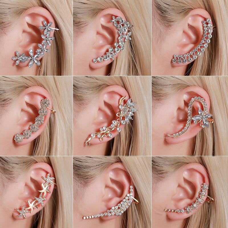 Full Crystal Rhinestone Stud Earrings For Women - Vico Rena