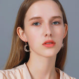 Asymmetric Sun Moon Dangle Earrings Fashion - Vico Rena