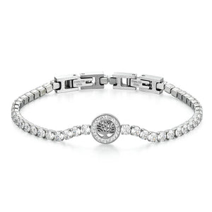 New Fashion Silver Color Tree Of Life Bangle For Women - Vico Rena