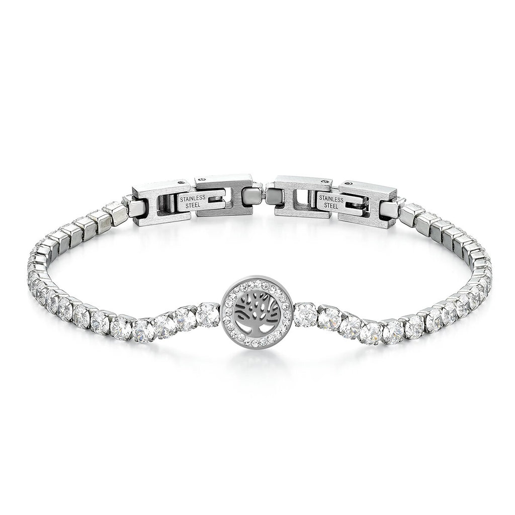 New Fashion Silver Color Tree Of Life Bangle For Women - Vico Rena