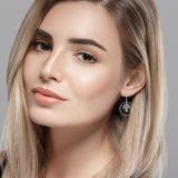 Shiny Jewellery Tree Of Life Earrings Hollow leaves Dangle Women Fashion Jewelry Gift Copper