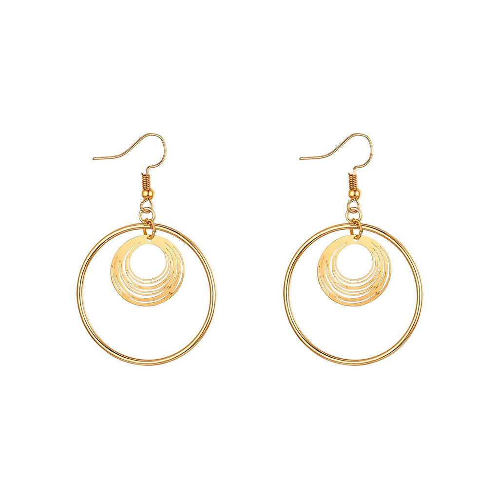 Shiny Jewellery Tree Of Life Earrings Hollow leaves Dangle Women Fashion Jewelry Gift Copper