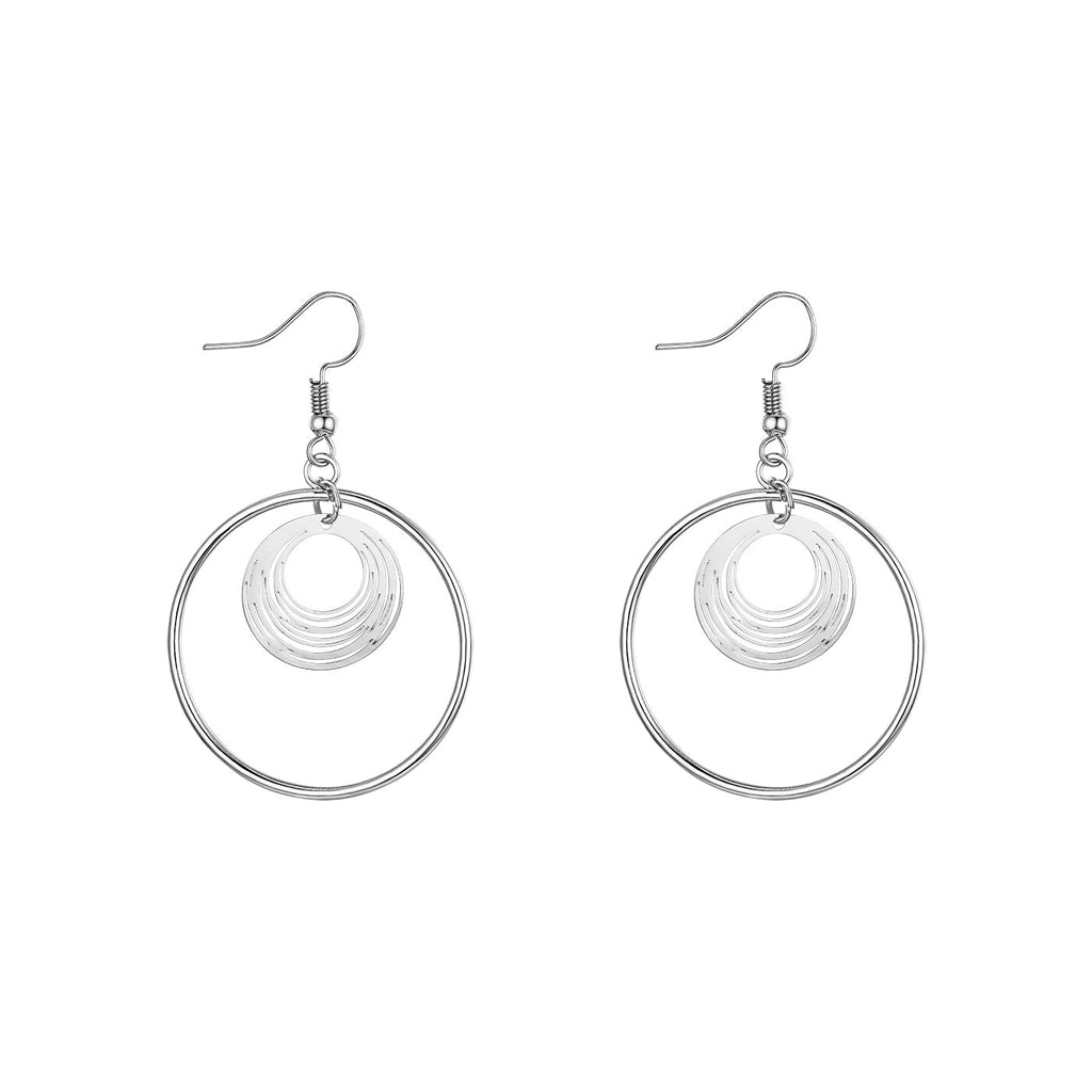 Shiny Jewellery Tree Of Life Earrings Hollow leaves Dangle Women Fashion Jewelry Gift Copper