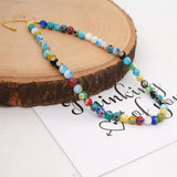 Beads Necklace For Women Stainless Steel Charm Choker Bohemian - Vico Rena