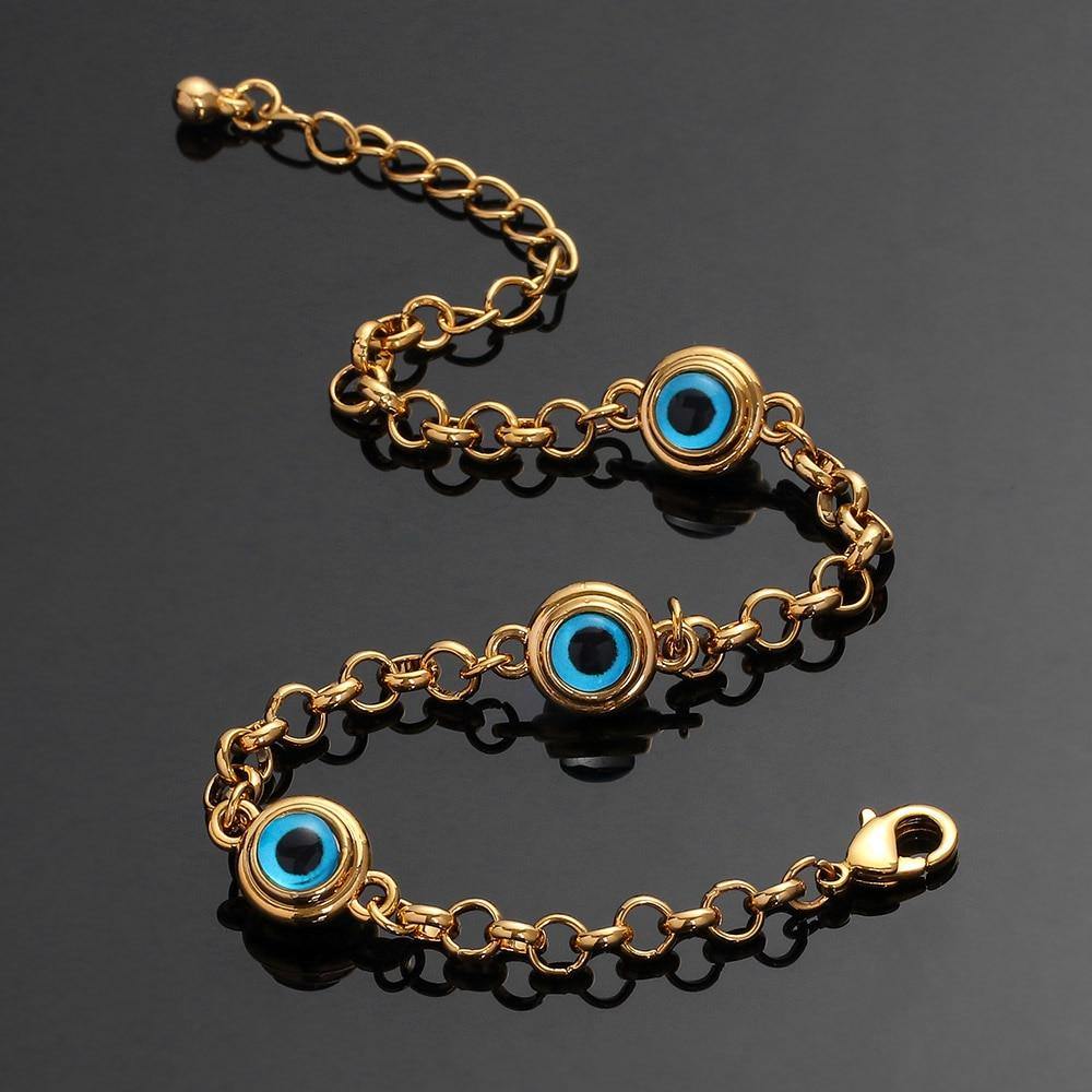 Blue Evil Eye Crystal Charm Allah Bracelets for Women - Vico Rena