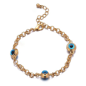 Blue Evil Eye Crystal Charm Allah Bracelets for Women - Vico Rena