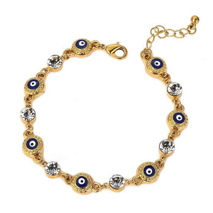 Blue Evil Eye Crystal Charm Muslim Bracelets for Women - Vico Rena