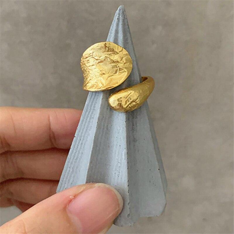 Creative Tinfoil Pattern Rings Fashion Geometric Multi-layer Parallel Lines - Vico Rena