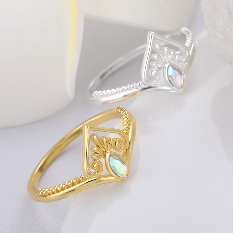 Shiny Jewellery Crystal Ring Finger Rings For Women