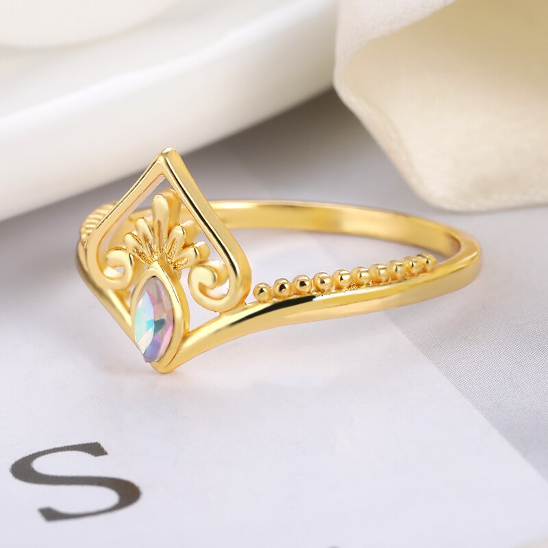 Shiny Jewellery Crystal Ring Finger Rings For Women