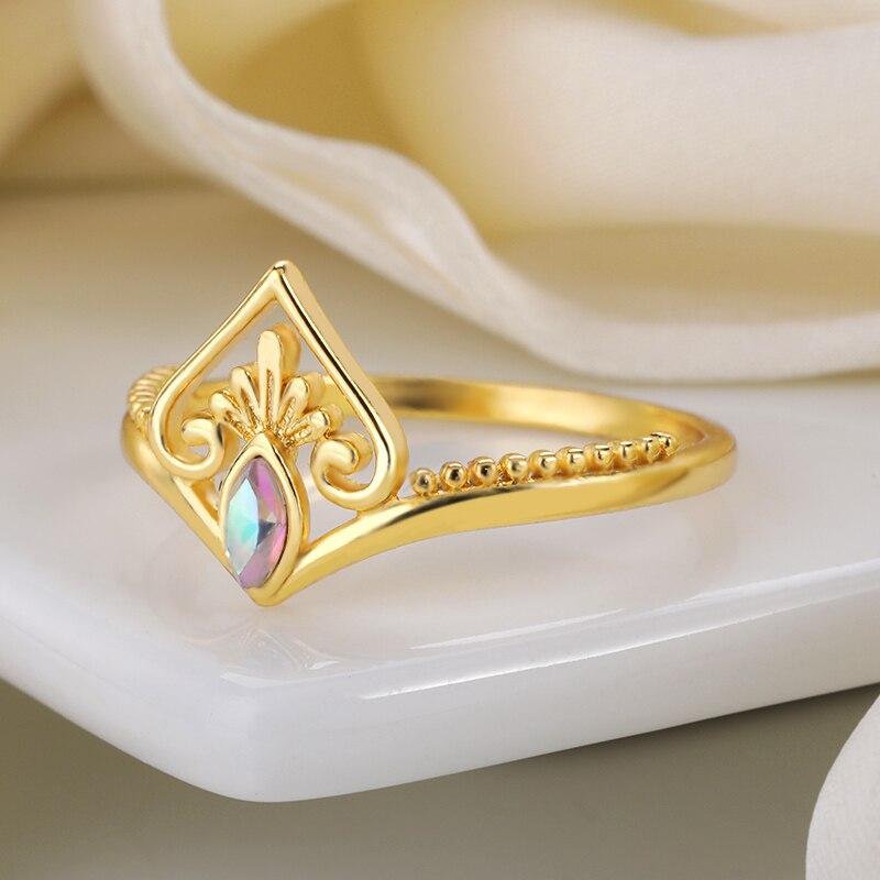 Shiny Jewellery Crystal Ring Finger Rings For Women