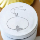 Shiny Jewellery Charm Bracelets For Women Gold Chain Crystal Bracelet Adjustable