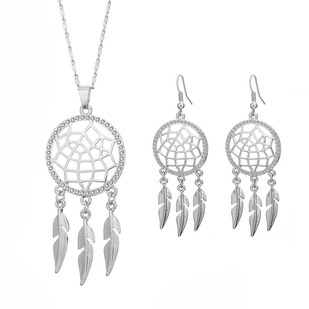 Necklace Sets Dreamcatcher Pendant Jewelry Set For Women - Vico Rena