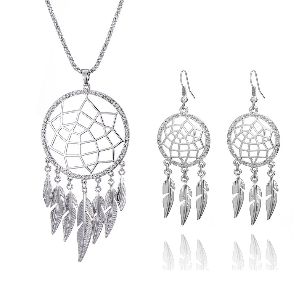 Necklace Sets Dreamcatcher Pendant Jewelry Set For Women - Vico Rena