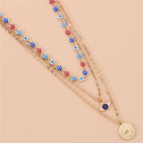 Vintage Evil Eyes Necklace For Women Multilayer Devil - Vico Rena