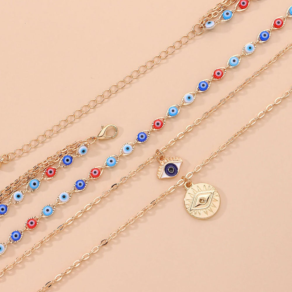 Vintage Evil Eyes Necklace For Women Multilayer Devil - Vico Rena