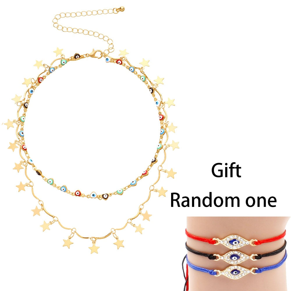 Vintage Evil Eyes Necklace For Women Multilayer Devil - Vico Rena
