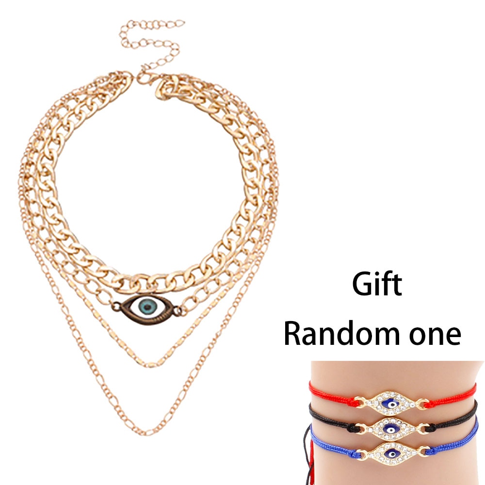 Vintage Evil Eyes Necklace For Women Multilayer Devil - Vico Rena