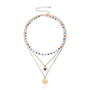 Vintage Evil Eyes Necklace For Women Multilayer Devil - Vico Rena