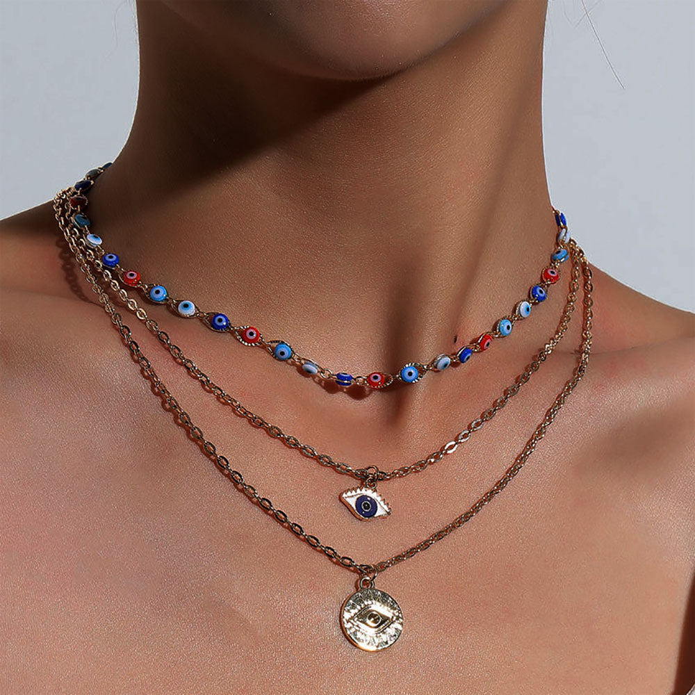 Vintage Evil Eyes Necklace For Women Multilayer Devil - Vico Rena