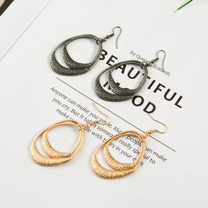 Golden Vintage Bohemian Boho Ethnic Antique Drop Earrings for Women - Vico Rena