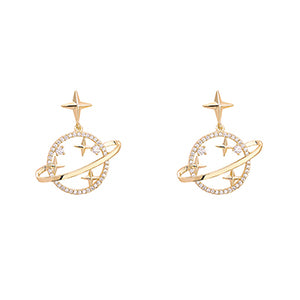 Trendy Crystal Star Women Dangle Earrings Sweet Simple - Vico Rena