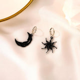 Asymmetric Sun Moon Dangle Earrings Fashion - Vico Rena