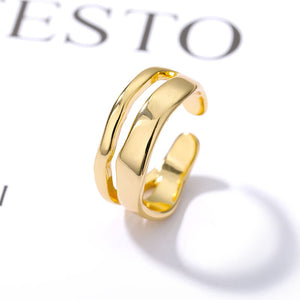 Hollow Out Gothic Rings For Women Gold Stainless - Vico Rena