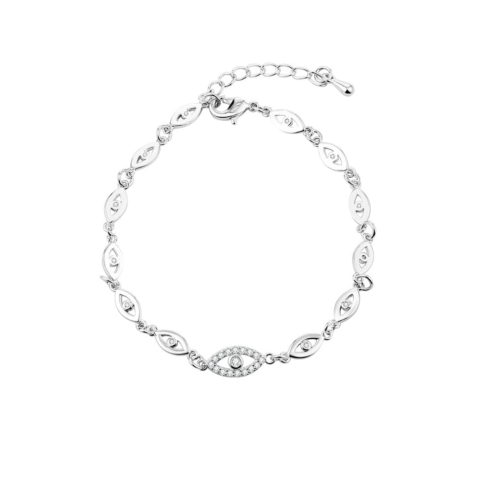 Hot Zircon Bracelets for Women Gold Silver Color Evil Eyes - Vico Rena