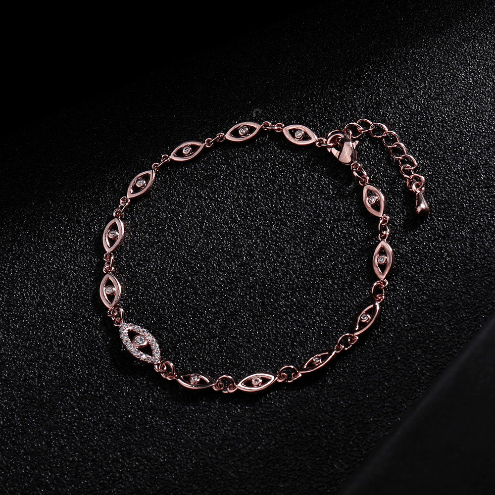 Hot Zircon Bracelets for Women Gold Silver Color Evil Eyes - Vico Rena
