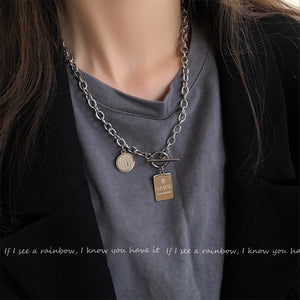 INS Hip Hop Harajuku Stainless Steel Choker Necklace For Women - Vico Rena