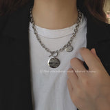 INS Hip Hop Harajuku Stainless Steel Choker Necklace For Women - Vico Rena