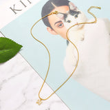 Shiny Jewellery Inlaid crystal Letter Initial Necklace For Women Choker Chain