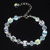 Shiny Jewellery Natural Gem Crystal Bracelet Stretch Chip Beads