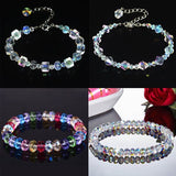 Shiny Jewellery Natural Gem Crystal Bracelet Stretch Chip Beads