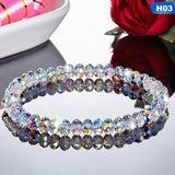 Shiny Jewellery Natural Gem Crystal Bracelet Stretch Chip Beads
