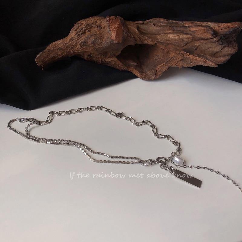 Fashion stainless Steel Pearl Pendant Necklace Women Punk - Vico Rena
