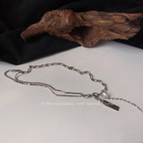 Fashion stainless Steel Pearl Pendant Necklace Women Punk - Vico Rena