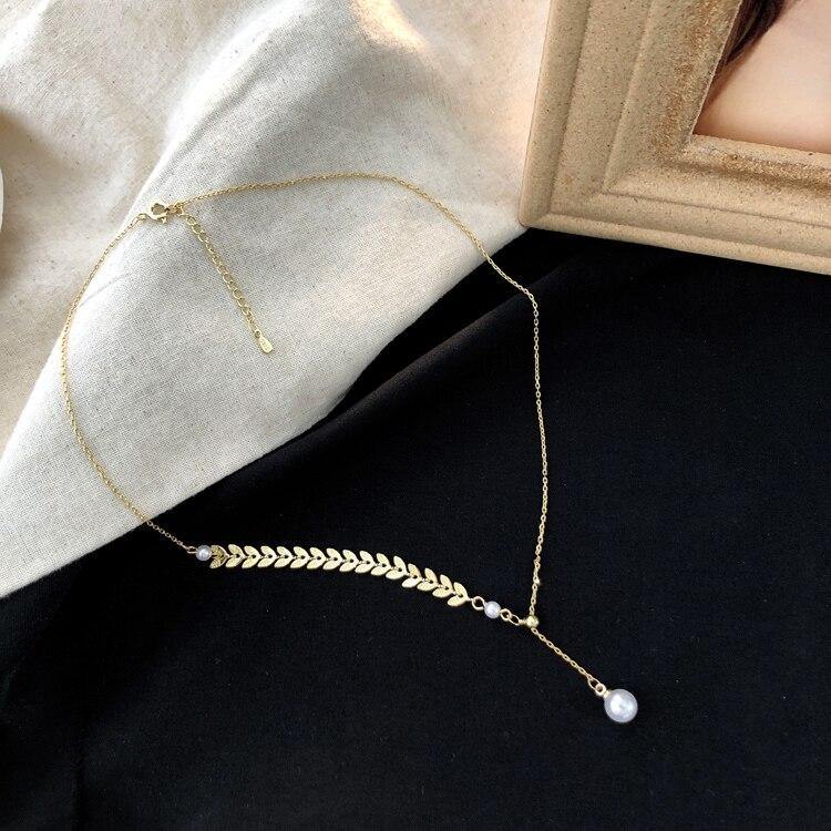 Fashion Beaded Pearl Choker Necklace and Bracelet For Women Cute - Vico Rena
